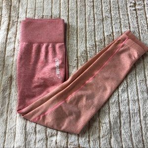 Gymshark Ombré Seamless Leggings - Peach Coral